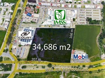 Terreno / Lote · 34686m² · Terreno en Venta Eje Metropolitano León, Guanajuato 34,686 m²