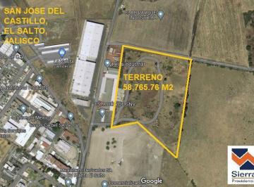 Terreno / Lote , El Salto · Terreno Industrial en Venta en El Salto - Camino a San Jose del Castillo