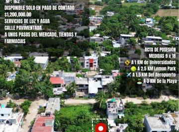 Terreno / Lote 162m² Venta Aeropuerto · Terreno en La Colonia Aeropuerto Calle Pavimentada