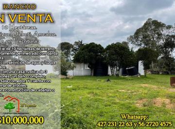 Rancho de 3 habitaciones, Amealco de Bonfil · San Miguel Deheti, Amealco. Rancho en Venta de 10 Hectáreas con Escritura.