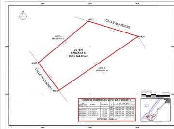 Terreno / Lote · 544m² · Terreeno en Venta en Campeche en Club Nautico