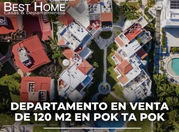 Departamento · 120m² · 3 Recámaras · 2 Estacionamientos · Departamento en Venta en Poktapok 3 Rec Amueblado Alberca