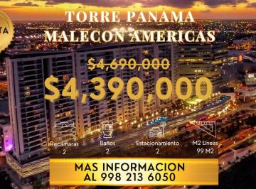 Departamento de 2 habitaciones, Cancún · Departamento en Venta en Malecon Americas en Cancun