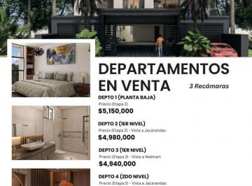 Departamento · 184m² · 3 Recámaras · 2 Estacionamientos · Departamento en Torre Alterra, Col. Flamboyanes