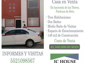 Casa en condominio · 149m² · 3 Recámaras · 1 Estacionamiento · Excelente Casa en Venta en Fraccionamiento Ex - Hacienda de Las Torres