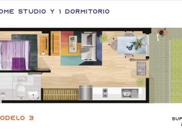 Departamento de 1 habitación, Benito Juárez · Suite en Venta