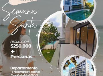 Departamento · 145m² · 3 Recámaras · 2 Estacionamientos · Departamento en Venta, 3 Recámaras, Arbolada By Cumbres, Av Hayacán, Cancún