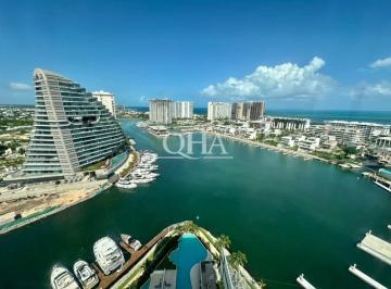 Departamento de 3 habitaciones, Benito Juárez · Marina Condos Puerto Cancún Departamento Sin Muebles