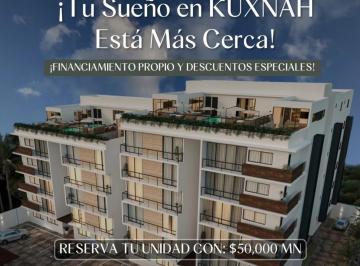Departamento · 127m² · 2 Recámaras · 2 Estacionamientos · Kuxnah Living Condos