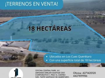 Terreno / Lote , Huimilpan · Terreno en Venta de 18 Hectáreas Sobre Carretera Los Cues Querétaro