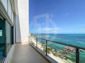 Departamento · 340m² · 3 Recámaras · 2 Estacionamientos · Departamento en Renta, Residencial La Playa, Amueblado, Cancun, Quintana Roo