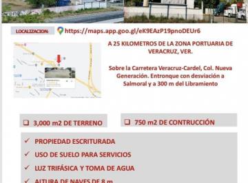 Local comercial · 3000m² · Espectacular Bodega en Renta o Venta en Cardel