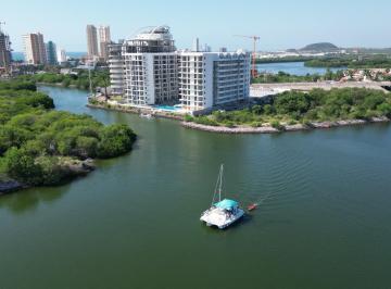 Departamento de 2 habitaciones, Mazatlán · Nautilus Marina Grand Living Sosbre El Canal de Navegacion con Muelle