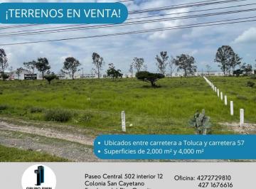 Terreno / Lote , San Juan del Río · Terrenos en Venta de 2,000 m² y 4,000 m² en Caseta de Palmillas Querétaro