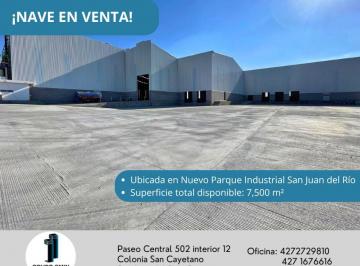 Nave industrial , San Juan del Río · Bodega en Venta de 10,000 m² en Nuevo Parque Industrial San Juan del Río