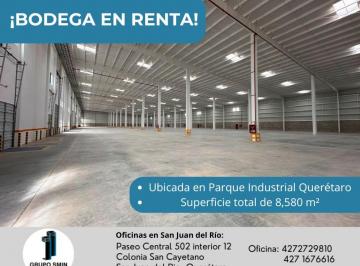 Nave industrial , Querétaro · Nave en Renta de 3,000 m² en Parque Industrial Querétaro