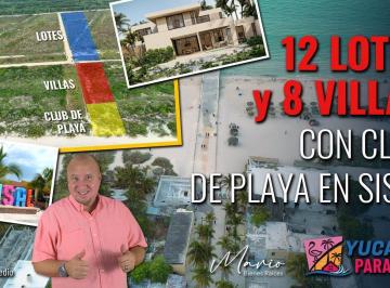 Villa · 392m² · 3 Recámaras · Casas de 3 Recámaras en Sisal, Yucatán con Piscina.