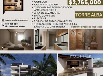 Departamento · 74m² · 2 Recámaras · 1 Estacionamiento · Departamento en Venta en La Laguna del Carpintero