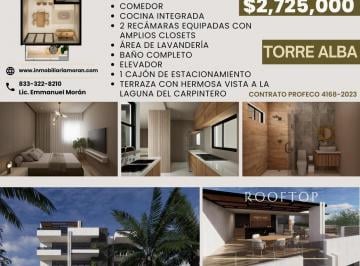 Departamento · 75m² · 2 Recámaras · 1 Estacionamiento · Departamento en Venta en La Laguna del Carpintero