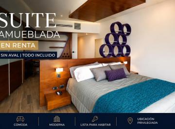 Departamento de 1 habitación, San Andrés Cholula · Suites Amuebladas en Renta Sonata | Sin Aval | Servicios Incluidos | Lomas de Angelópolis