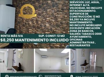 Oficina · 12m² · Oficina en Renta Sup. Const: 12 m² Incluye Servicios y Mantenimiento