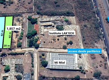Terreno / Lote · 1857m² · Terreno a 220 m de Periférico, Uso Mixto Desde 1,857 m², Cholul, Mérida Yucatán. - (4)