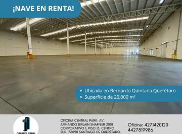 Nave industrial , Querétaro · Nave en Renta en Parque Industrial Bernardo Quintana con 20,000 m²