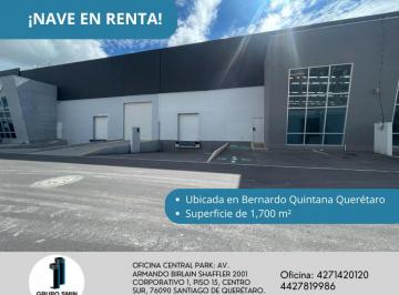Nave industrial , Querétaro · Nave en Renta en Parque Industrial Pyme con 1700 m²