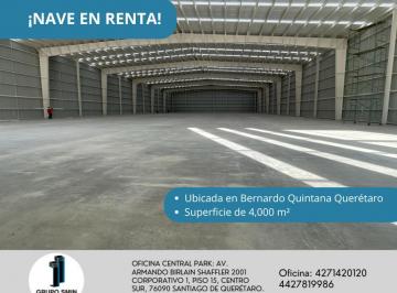 Nave industrial , Querétaro · Bodega en Renta en Parque Industrial Pyme con 4,000 m²