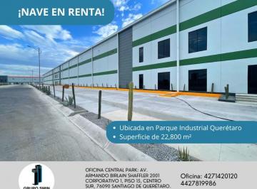 Nave industrial , Querétaro · Nave Industrial en Parque Industrial Querétaro con 23,000 m²