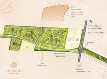 Terreno / Lote · 600m² · Lote Residencial en Venta en Xpuha Beach Residential Resorto Qroo. Lb 178