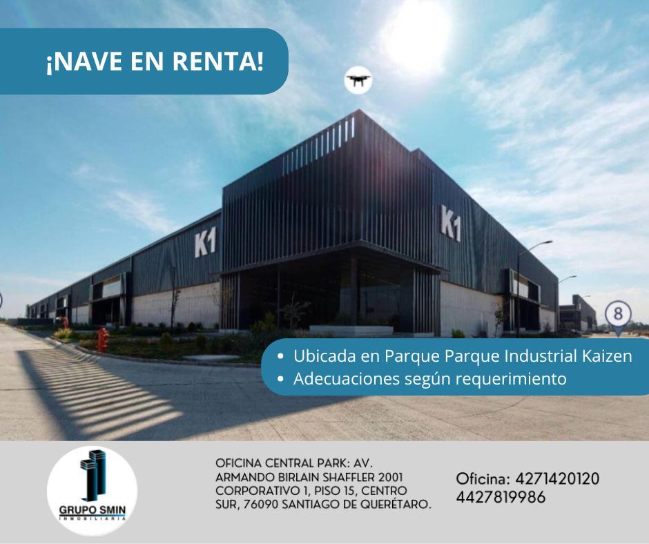Nave Industrial en Renta de 15,000 m&sup2; en Parque Industrial kaizen