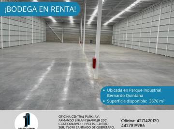 Nave industrial , El Marqués · Bodega de 3,500 m² en Renta en Parque Industrial Bernardo Quintana