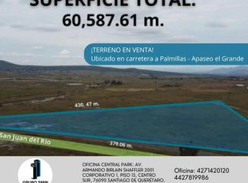 Terreno industrial , Amealco de Bonfil · Terreno de Oportunidad en Entronque Palmillas - Carretera La Muralla