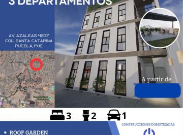 Departamento de 3 habitaciones, Puebla · Pre venta¡3 Excelentes Departamentos! Gran Precio Al Contado. cerca de Cu y Cu2.
