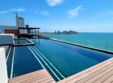 Departamento de 2 habitaciones, Mazatlán · Departamento Nuevo a Pie de Playa Completamente Amueblado