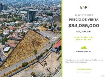 Terreno comercial en Venta Bosques del Refugio · Terreno Comercial Av Universidad