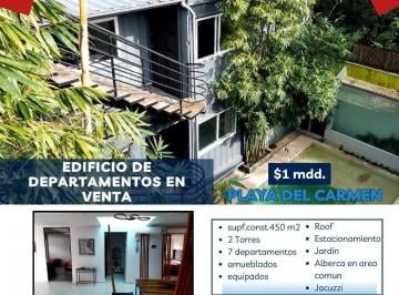 Villa · 475m² · 13 Recámaras · 6 Estacionamientos · Edificio de Departamentos en Venta en Zona Residencial en Playa del Carmen
