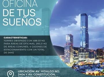 Oficina · 488m² · Oficina en Renta Obispado