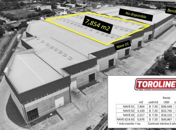 Nave industrial , Guadalupe · Renta Nave Industrial Nueva en Guadalupe Nuevo León de 7,854 m²