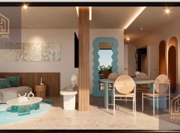 Departamento · 28m² · 1 Recámara · 1 Estacionamiento · Departamento en Venta en Playa del Carmen con Pool Bar y Cow