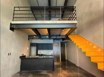 Departamento de 1 habitación, Cuauhtémoc · Rento Depto Loft Condesa Doble Altura Tipo Loft con Balcon Unico Ventanal Vitral