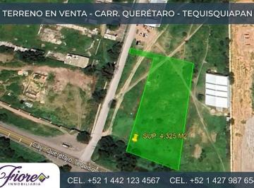 Terreno / Lote · 4325m² · Terreno en Purísima de Cubos, Carretera Queretaro - Tequisquiapan Sup 4,325 m²