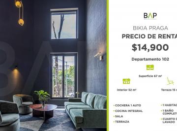 Departamento de 1 habitación, León · Departamento Bikia 102