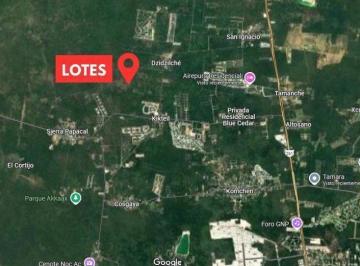 Terreno / Lote · 1078m² · Lotes en Venta en Komchén de 1,000 m