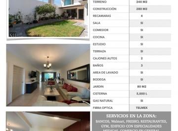 Casa de 5 habitaciones, Querétaro · Casa en Milenio, 4rec. Estudio o 5a Rec. en Pb, 3 Baños, Jardin 80 m², a Una Calle de Fresco
