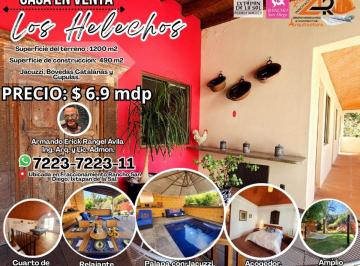 Casa de 5 habitaciones, Ixtapan de la Sal · Casa Los Helechos con Impresionantes Bóvedas Catalanas, Cúpulas, Amplio Jardín y Jacuzzi Techado.