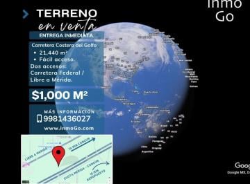 Terreno / Lote , Cancún · Venta Terreno, $21.5 Mdp, Carretera Cancún - Mérida. Ejido V. Bonfil