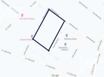 Terreno / Lote · 13950m² · Terreno en Venta, Fracc. Arrecifes, Mz 11, Lote 1, Playa del Carmen, Q. Roo, Clave Clau25