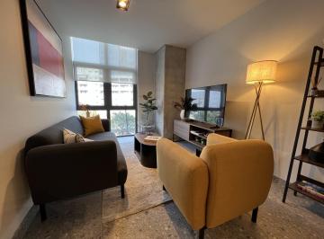 Sala · Departamento en Renta a 10 Min de Polanco. 1 Hab, Alberca